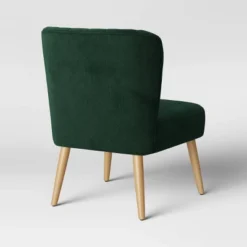 Chelidon Velvet Slipper Chair Green - Threshold™ -Home Living GUEST 84c88f78 43b2 4476 bf01 fde2ea4f4522