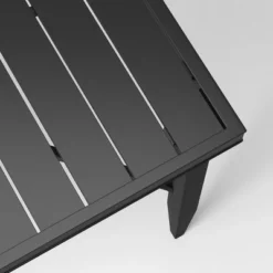 Searsburg Aluminum 6 Person Rectangle Slat Top Patio Dining Table, Outdoor Furniture - Black - Threshold™ -Home Living GUEST 85538e8e 4b99 48fb 8c4d d2d92c84f0fb