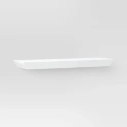 Wedge Shelf With Rod Bracket White - Threshold™ -Home Living GUEST 8614ec0e bacc 4228 9a29 d978d929ce2a