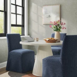 Kay Slipcovered Dining Chair - Threshold™ -Home Living GUEST 8813b559 60dc 49fe 8db7 39a3eef1db4b