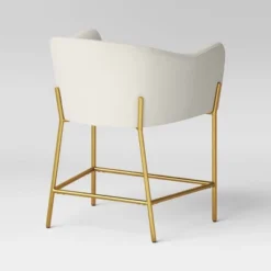 Gladden Barrel Counter Height Stool Cream Boucle/Brass - Opalhouse™ Designed With Jungalow™ -Home Living GUEST 8908b10e 6619 4cc9 8d47 52bf3116fe16