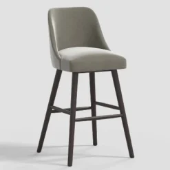 Geller Modern Counter Height Barstool In Shiny Velvet - Threshold™ -Home Living GUEST 899714a1 1e63 4781 a275 4038bd990047