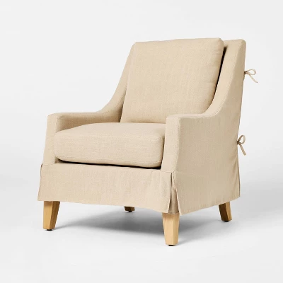 Camas Slipcover Accent Chair Khaki - Threshold™ Designed With Studio McGee 1 Camas Slipcover Accent Chair Khaki - Threshold™ Designed With Studio McGee