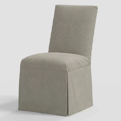 Samy Skirted Slipcover Dining Chair In Linen - Threshold™ 9 Samy Skirted Slipcover Dining Chair In Linen - Threshold™ - Image 9