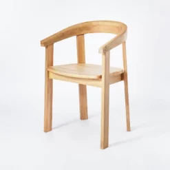 Terra Solid Wood Curved Back Dining Chair - Threshold™ Designed With Studio McGee -Home Living GUEST 9247e68d 2d42 4de0 acf8 805ddf967c24