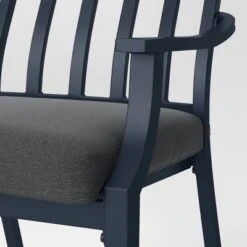 2pc Fairmont Stationary Outdoor Patio Dining Chairs Arm Chairs Black - Threshold™ 7 2pc Fairmont Stationary Outdoor Patio Dining Chairs Arm Chairs Black - Threshold™ -Home Living GUEST 93b3d878 5c10 4c28 a687 063fbcfa7688