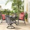 2pc Granby Padded Wicker Outdoor Patio Dining Chairs Arm Chairs Gray - Threshold™