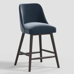Geller Counter Height Barstool In Shiny Velvet - Threshold™ -Home Living GUEST 96359262 3ea2 4d28 ac85 e6aa57e23628