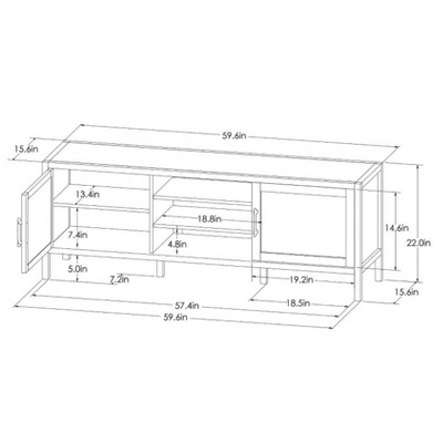 Warwick TV Stand For TVs Up To 69" With Storage - Threshold™ 3 Warwick TV Stand For TVs Up To 69" With Storage - Threshold™ - Image 3