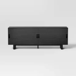 Fluted TV Stand For TVs Up To 55" Black - Threshold™: Entertainment Center With Adjustable Shelves -Home Living GUEST 97ee2ee9 ce6f 4f6b a402 8985fb6fdde7