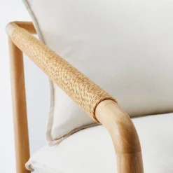 Ventura Upholstered Accent Chair With Wood Frame Natural - Threshold™ Designed With Studio McGee -Home Living GUEST 98662dff f5db 4a4f 8dae a4b4967b85d1