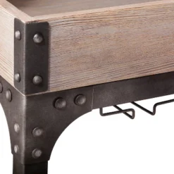 Franklin Bar Cart And Wine Rack Weathered Gray - Threshold™ 6 Franklin Bar Cart And Wine Rack Weathered Gray - Threshold™ -Home Living GUEST 999f1629 e0ab 4692 9a9e 8313a8429fea