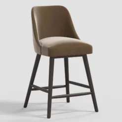 Geller Counter Height Barstool In Shiny Velvet - Threshold™ -Home Living GUEST 9a183c5d 1f44 4176 a781 444ab6960d9d