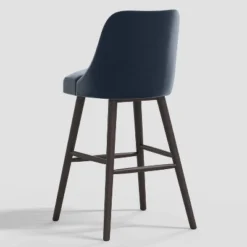 Geller Modern Counter Height Barstool In Shiny Velvet - Threshold™ -Home Living GUEST 9b21c4e5 f8ef 4eab 8057 2aa3dd932f0f