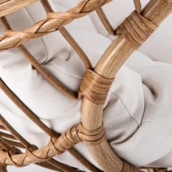 Wicker & Metal Outdoor Patio Chair, Egg Chair Natural - Threshold™ Designed With Studio McGee -Home Living GUEST 9b8fd668 977a 4369 ae13 ebe87cd04f1d