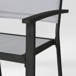 2pc Ryegate Weathered Teak Sling Outdoor Patio Dining Chairs Arm Chairs Gray - Threshold™ -Home Living GUEST 9be3cb3a acf0 4a9f bdb8 621b94a63f73