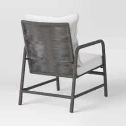 2pc Granby Padded Wicker Outdoor Patio Chairs, Club Chairs Gray - Threshold™ -Home Living GUEST 9fe2e90e 2a7e 43ed 8d60 548fcadc7ff9