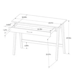 Paulo Wood Writing Desk With Drawer - Threshold™ -Home Living GUEST a3818299 8a65 473a bf93 e5c5d6e1b99b