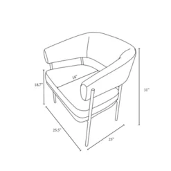 Rosemead Metal Frame And Rounded Back Faux Sherling Accent Chair Cream - Threshold™ Designed With Studio McGee -Home Living GUEST a38c3411 f2c1 48f5 a6be 9a4cd093d081