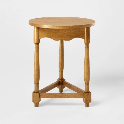 Scalloped Accent Table Light Oak - Threshold™ Designed With Studio McGee 2 Scalloped Accent Table Light Oak - Threshold™ Designed With Studio McGee - Image 2