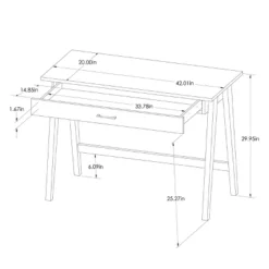 Paulo Wood Writing Desk With Drawer - Threshold™ -Home Living GUEST aa67f76e 579f 471c 9f59 5e52d395965b