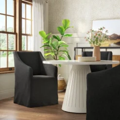 Replacement Slipcover Only For Sloped Arm Dining Chair - Threshold™ 26 Replacement Slipcover Only For Sloped Arm Dining Chair - Threshold™ -Home Living GUEST ab070a95 d8d7 475e 8781 2761d5bb61ea