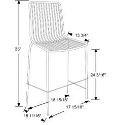 Set Of 2 Sodra Rounded Seat Wire Counter Height Barstool Black - Threshold™ -Home Living GUEST aba0b7b0 e031 40e5 a117 6b6b5d67048f