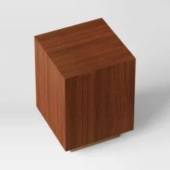 Wood And Metal Plinth Accent Table - Threshold™ -Home Living GUEST b0aa5303 be68 469f af51 3993844f9d1c