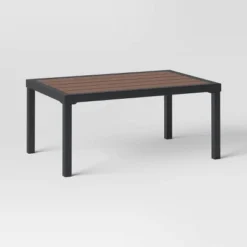 Bryant 2pc Faux Wood Patio Loveseat & Coffee Table - Gray/Natural - Threshold™ -Home Living GUEST b1ce228e 4d90 41bf 8569 6b971c072569