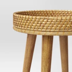 Round Natural Woven Accent Table - Threshold™ -Home Living GUEST b27ff563 94ad 4dae 96e3 780043038f55