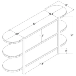 32" Portola Hills 3 Shelf Horizontal Bookcase - Threshold™ Designed With Studio McGee -Home Living GUEST b29322d3 efb6 44c0 a459 930a88eaa026