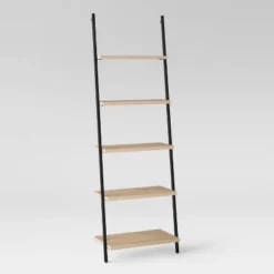 72" Loring 5 Shelf Leaning Bookshelf - Threshold™ -Home Living GUEST b2f506da fcdc 4735 b10b d49aa58dbbd8
