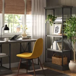 65" Conway Cast Iron Bookshelf Gray - Threshold™