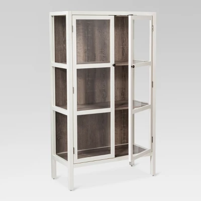 56.2" Hadley Library Cabinet With Glass Shell White - Threshold™ 3 56.2" Hadley Library Cabinet With Glass Shell White - Threshold™ - Image 3