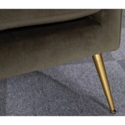 Carmine Luxe Arm Accent Chair With Brass Legs - Threshold™ -Home Living GUEST b4c44e24 5104 465f 96b0 1603eb30f4b3