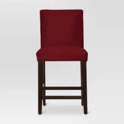 25" Velvet Parsons Counter Height Barstool Wood - Threshold™ -Home Living GUEST b539eeaa 1ae4 48fe 875e 083e930b8dc6