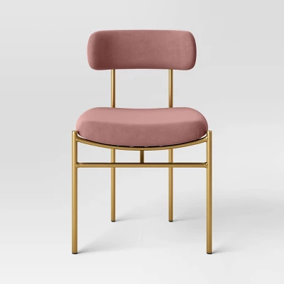 Orion Luxe Dining Chair With Brass Legs - Threshold™ 2 Orion Luxe Dining Chair With Brass Legs - Threshold™ - Image 2