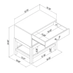 Elmira Nightstand Brown - Threshold™ Designed With Studio McGee -Home Living GUEST ba23a28f 8b95 42ea acce 9cc3df7af05f