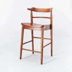 Kaysville Curved Back Wood Counter Height Barstool - Threshold™ Designed With Studio McGee -Home Living GUEST baa82fbe ac12 4c2a 9ae3 99bba3e5e2ba