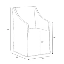 Replacement Slipcover Only For Sloped Arm Dining Chair - Threshold™ 24 Replacement Slipcover Only For Sloped Arm Dining Chair - Threshold™ -Home Living GUEST badc36ae 511c 4218 9c5f 89a2c34543a5