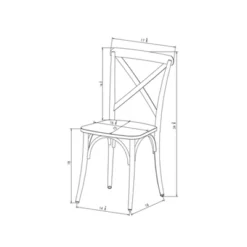 Set Of 2 Malden French Bistro Dining Chair Black - Threshold™ -Home Living GUEST be93dcf6 6a27 4d9e 83a8 3927be01d462