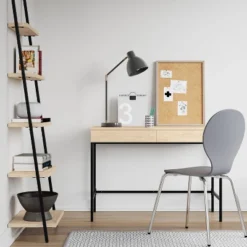 72" Loring 5 Shelf Leaning Bookshelf - Threshold™