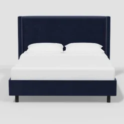 Austin Wingback Platform Bed In Luxe Velvet - Threshold™