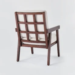 Grantsville Wood Frame Accent Chair With Grid Back - Threshold™ Designed With Studio McGee -Home Living GUEST c413361e a903 45e3 9f19 7ac166bd22f3