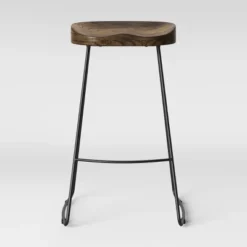 Hull Low Back Barstool Wood/Metal - Threshold 10 Hull Low Back Barstool Wood/Metal - Threshold -Home Living GUEST c467520f f1d0 411f 89d8 1885382021e5