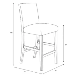 30" Velvet Parsons Barstool Wood - Threshold™ -Home Living GUEST c6aa1d9c d7f1 458a b669 510f31ded384