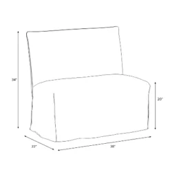 Replacement Slipcover Only For 38" Jean Dining Banquette - Threshold™ 25 Replacement Slipcover Only For 38" Jean Dining Banquette - Threshold™ -Home Living GUEST c85c357a 2943 44e3 a59c 608cdb94b0f1