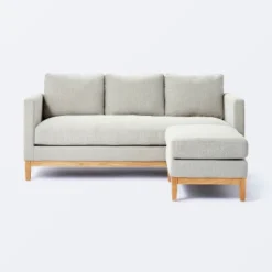 Woodland Hills Wood Base Sofa Light Gray - Threshold™ Designed With Studio McGee -Home Living GUEST ccca059c 0892 4548 9413 b055d1449dad