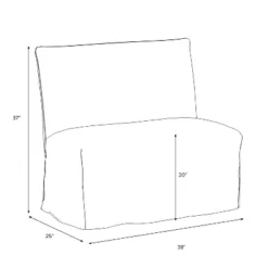 38" Jean Slipcovered Dining Banquette - Threshold™ -Home Living GUEST ce69735f 9079 423a a78d 03215eb5ddfa