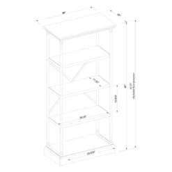 65" Conway Cast Iron Bookshelf Gray - Threshold™ -Home Living GUEST cff59df7 5d9c 42a0 8f0f 8fed32364e22